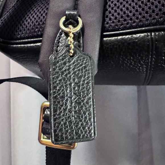 Coach Court Pebbled Leather Backpack - Picture 6 of 6